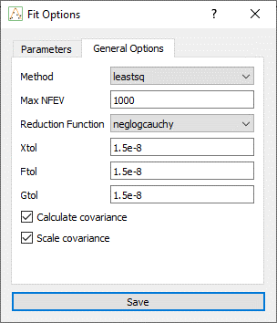 Optimizer settings